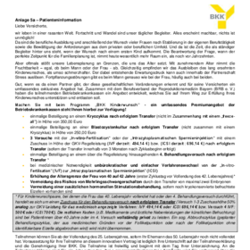 Patienteninformation BKK Kinderwunsch