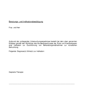 Beratungsbestätigung nach §27a